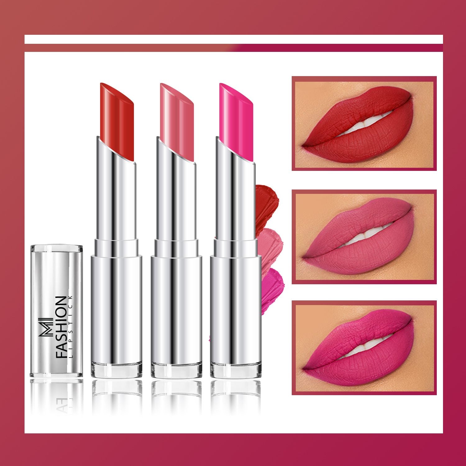 MI Fashion Creamy Matte Lipstick Combo