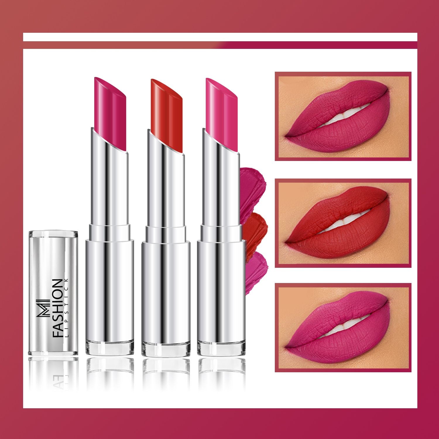 MI Fashion Creamy Matte Lipstick Combo