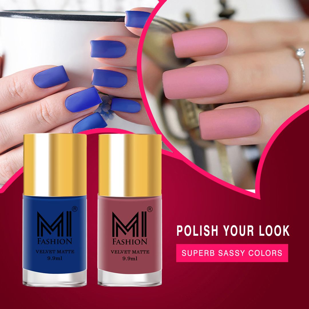 Navy Blue Matte Nail Polish