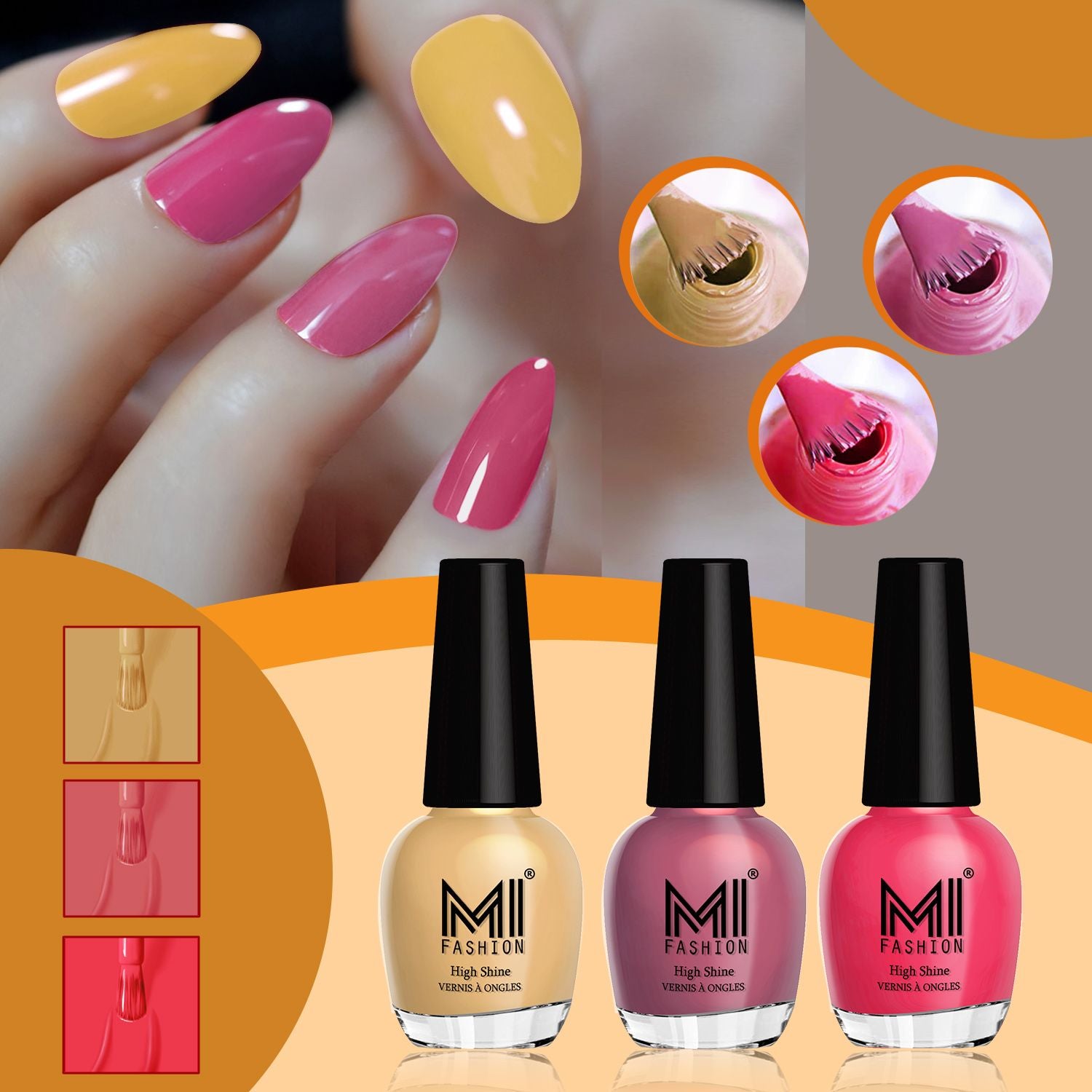 MI Fashion Shine Nail Polish Combo
