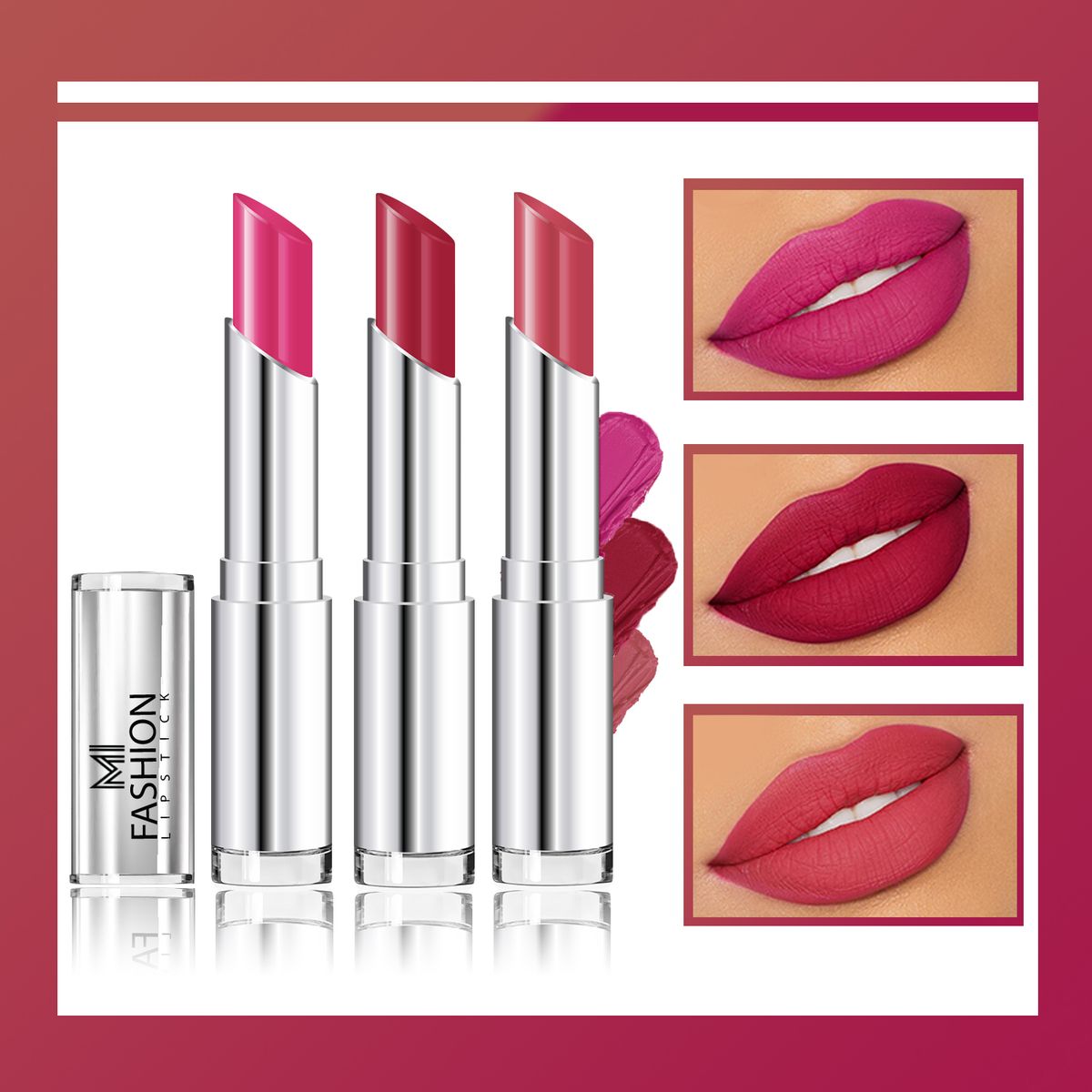 MI Fashion Creamy Matte Lipstick Combo