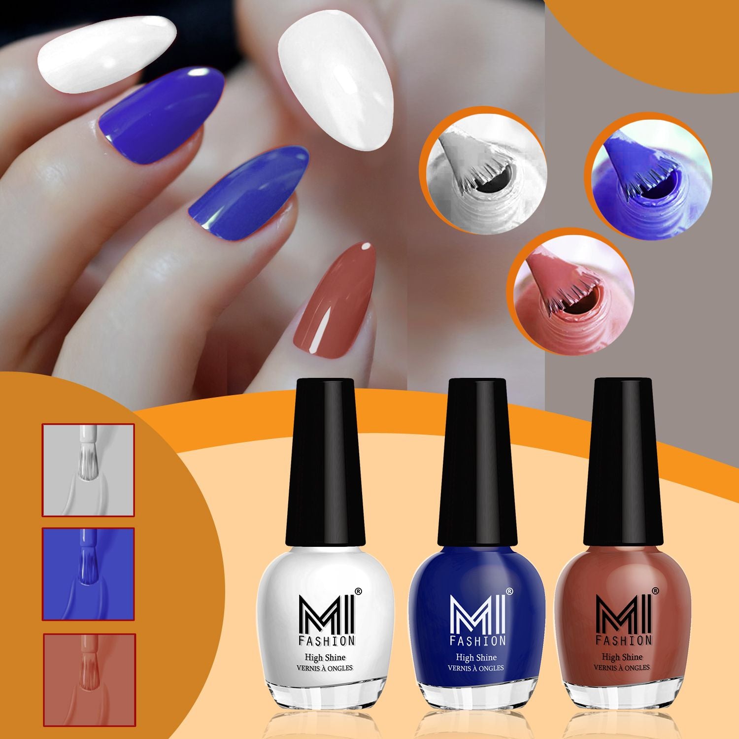 Blue nail Polish