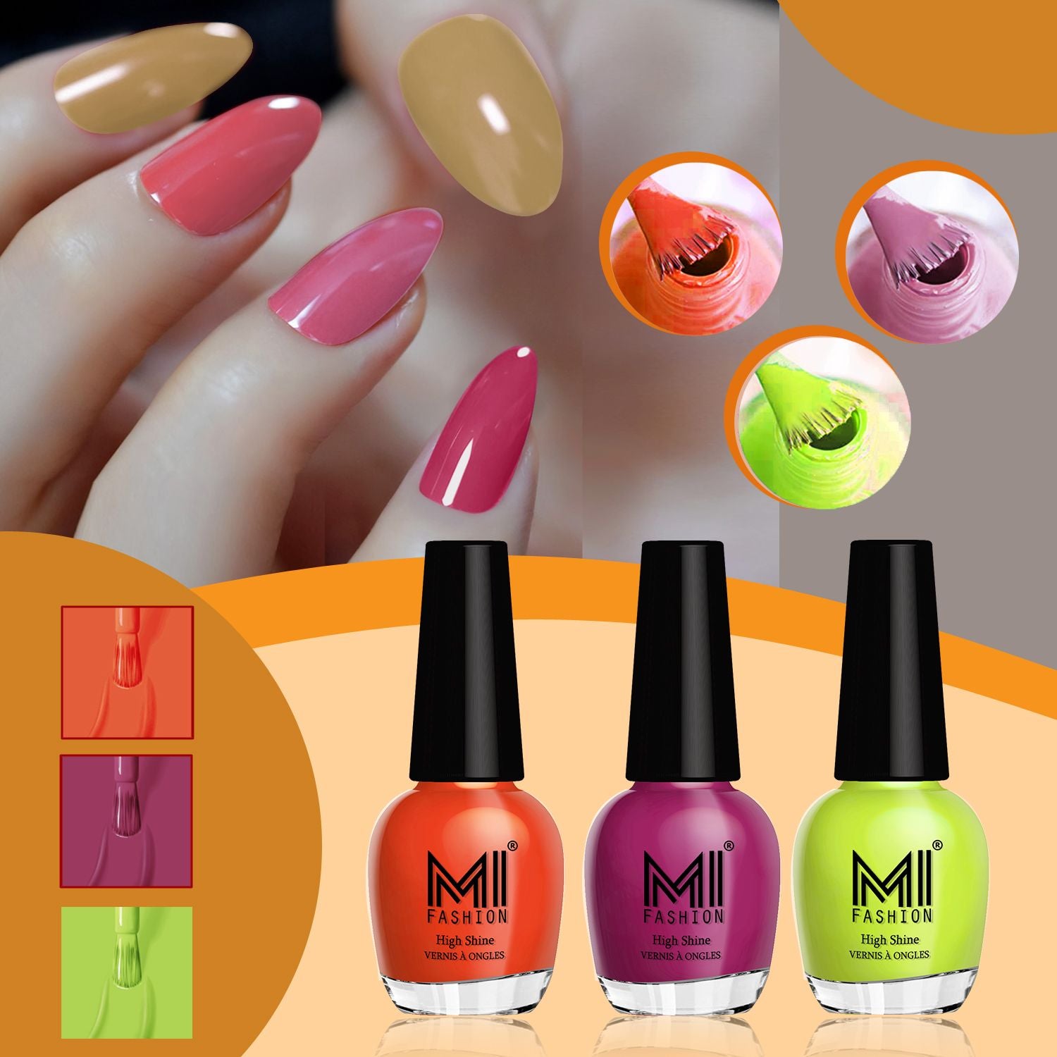 MI Fashion Shine Nail Polish Combo