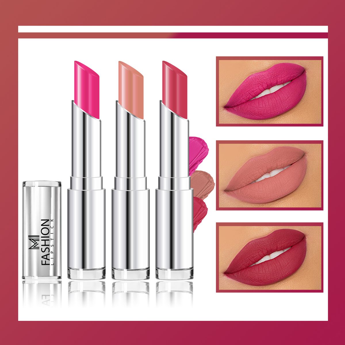 MI Fashion Creamy Matte Lipstick Combo