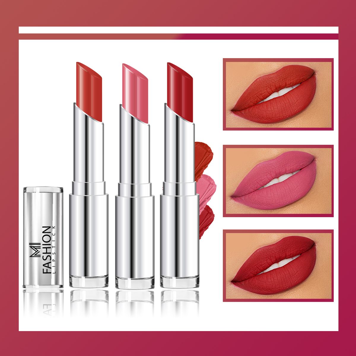 MI Fashion Creamy Matte Lipstick Combo