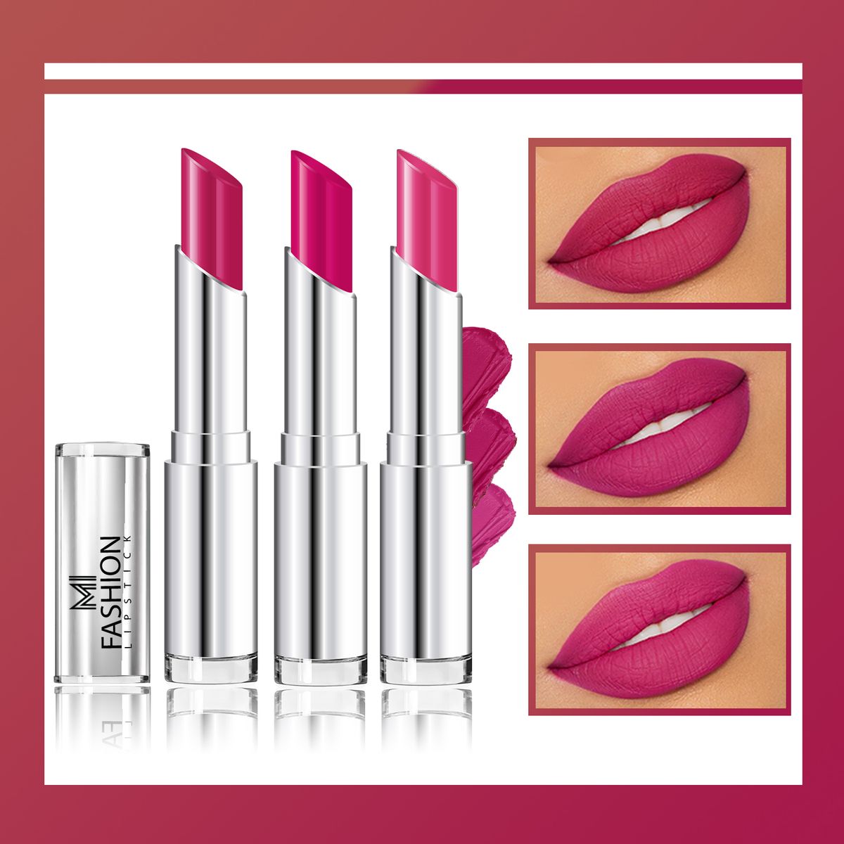 MI Fashion Creamy Matte Lipstick Combo