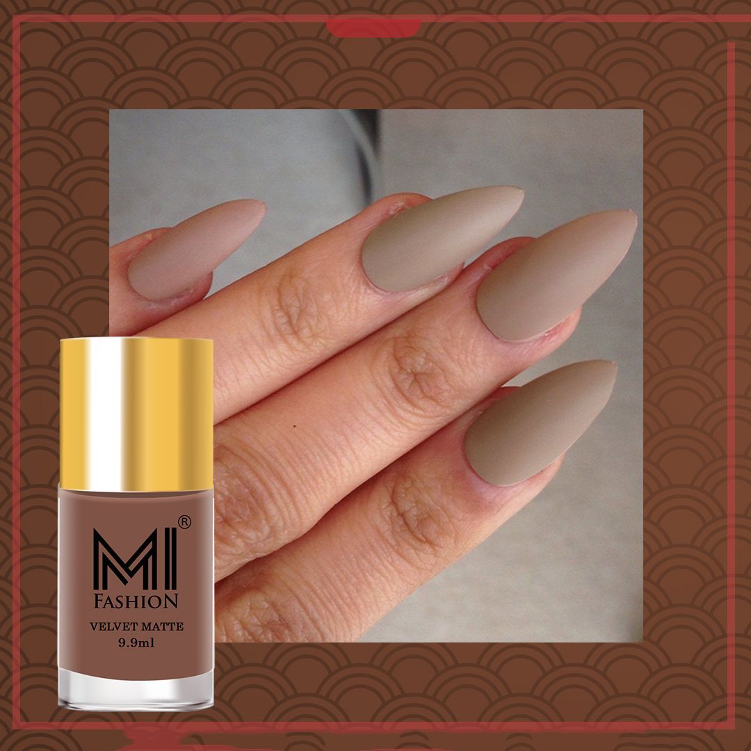 Dark Nude matte nail polish