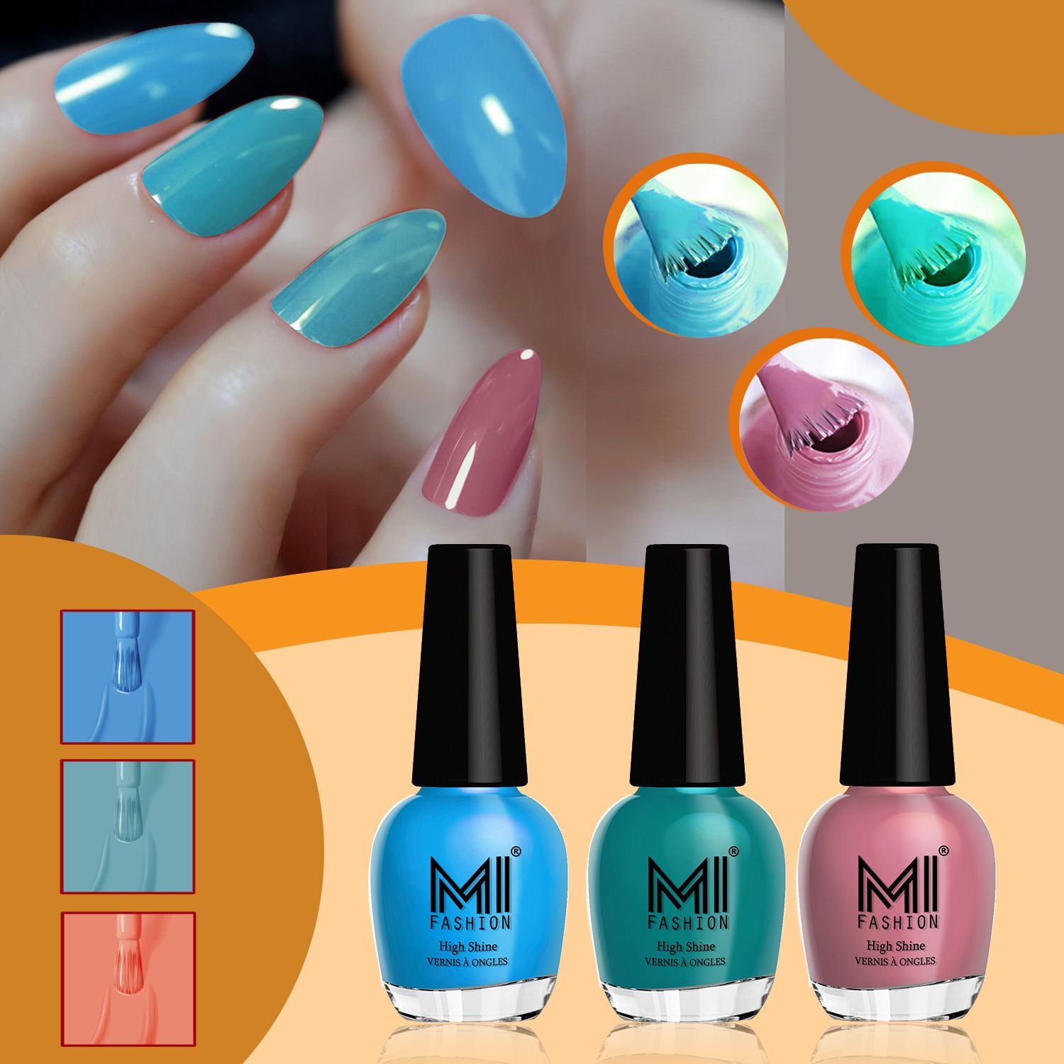 MI Fashion Shine Nail Polish Combo