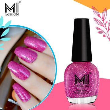 MI Fashion Get the Perfect Glossy Manicure with Our Nail Polish Set (Magenta)