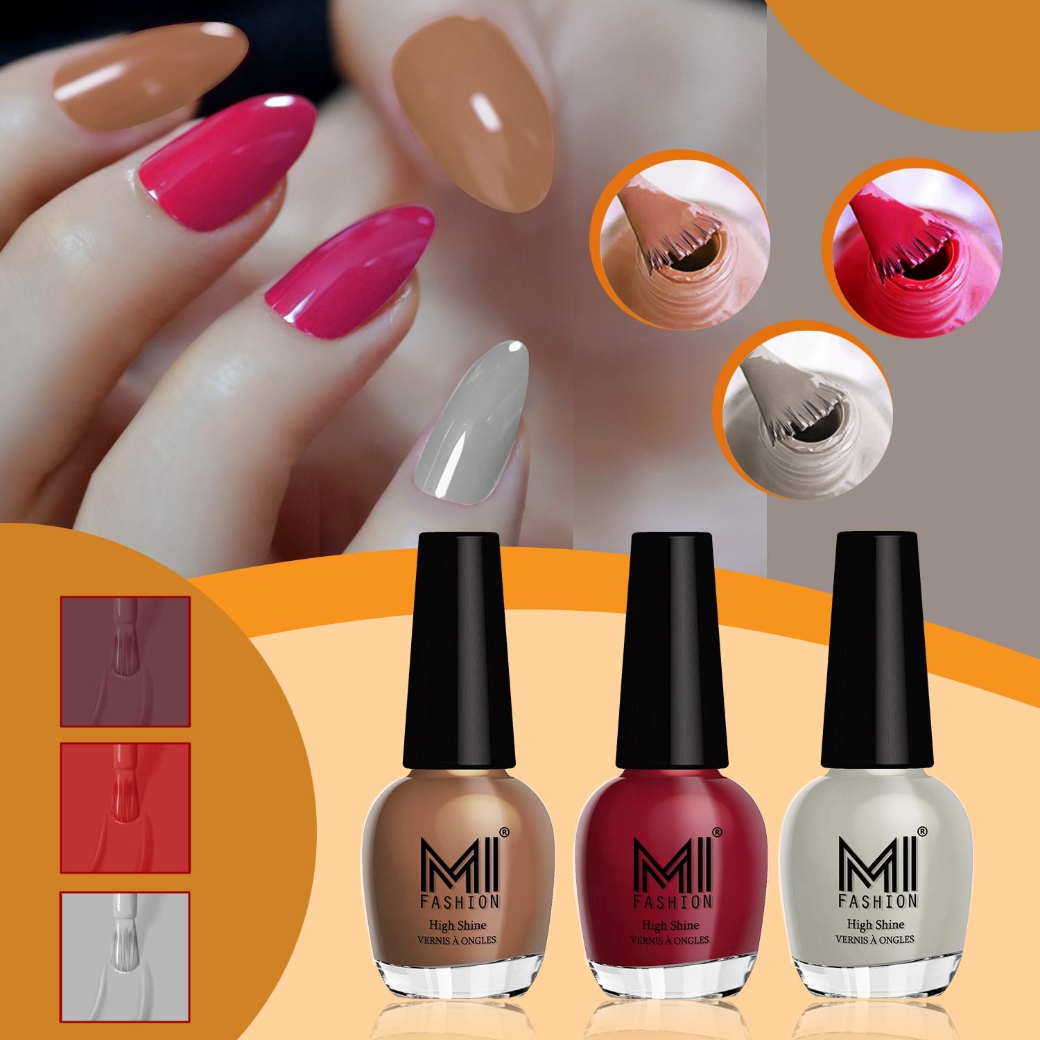 MI Fashion Shine Nail Polish Combo