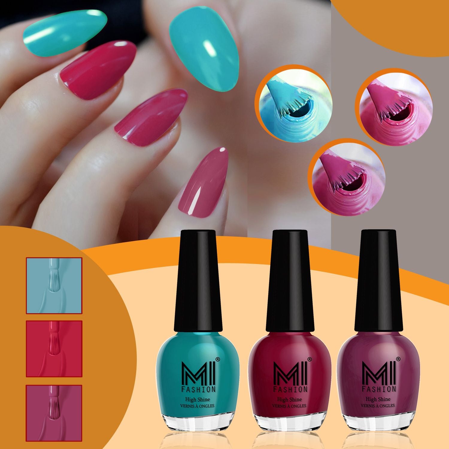MI Fashion Shine Nail Polish Combo