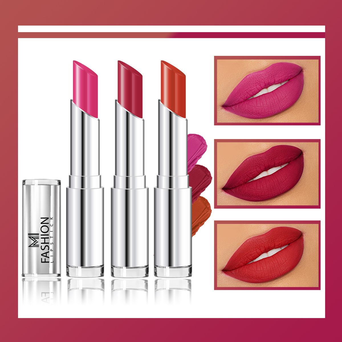 MI Fashion Creamy Matte Lipstick Combo
