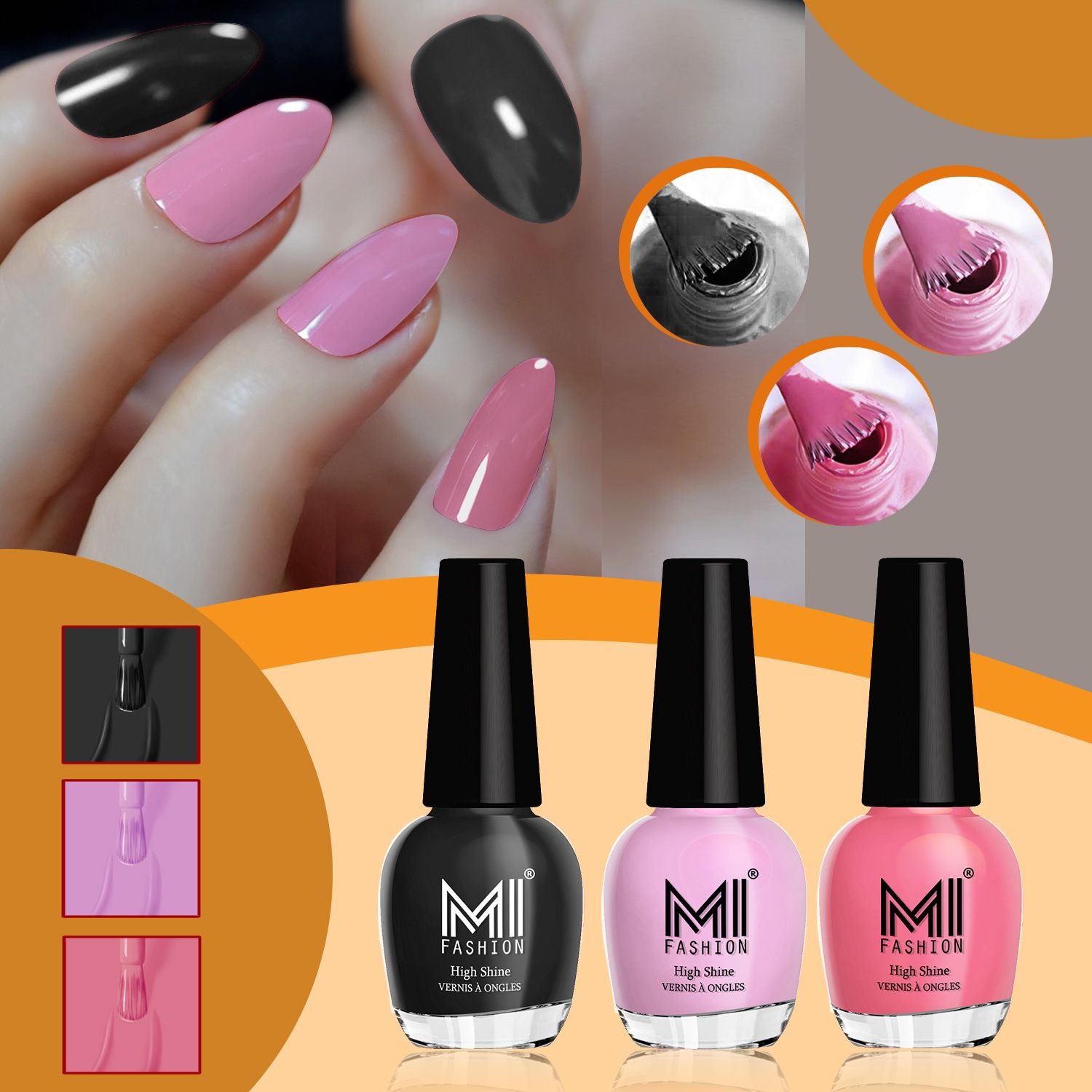 MI Fashion Shine Nail Polish Combo