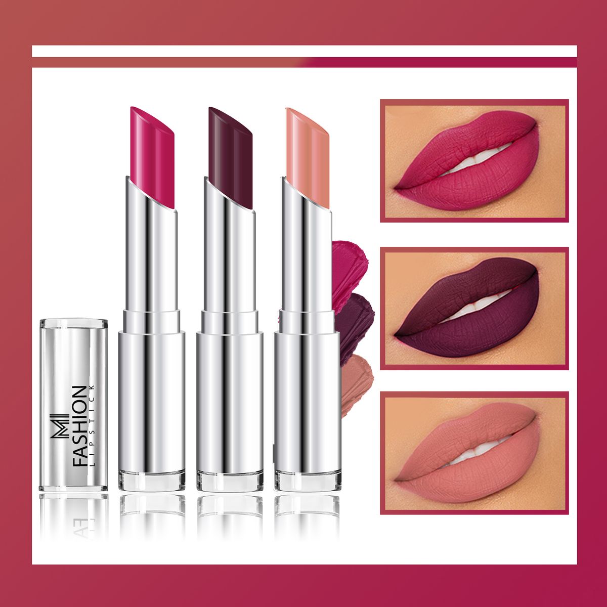 MI Fashion Creamy Matte Lipstick Combo