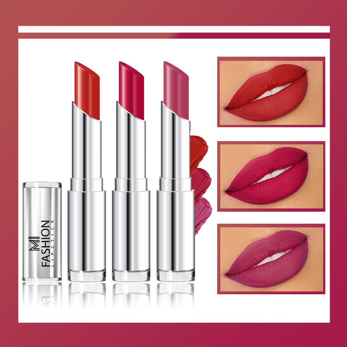 MI Fashion Creamy Matte Lipstick Combo