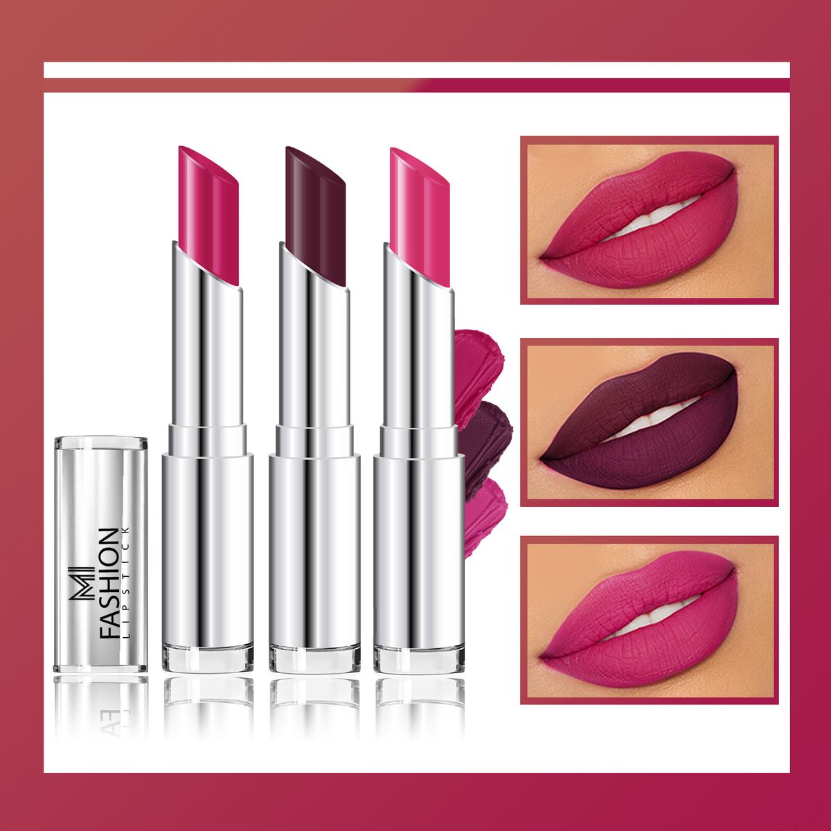 MI Fashion Creamy Matte Lipstick Combo