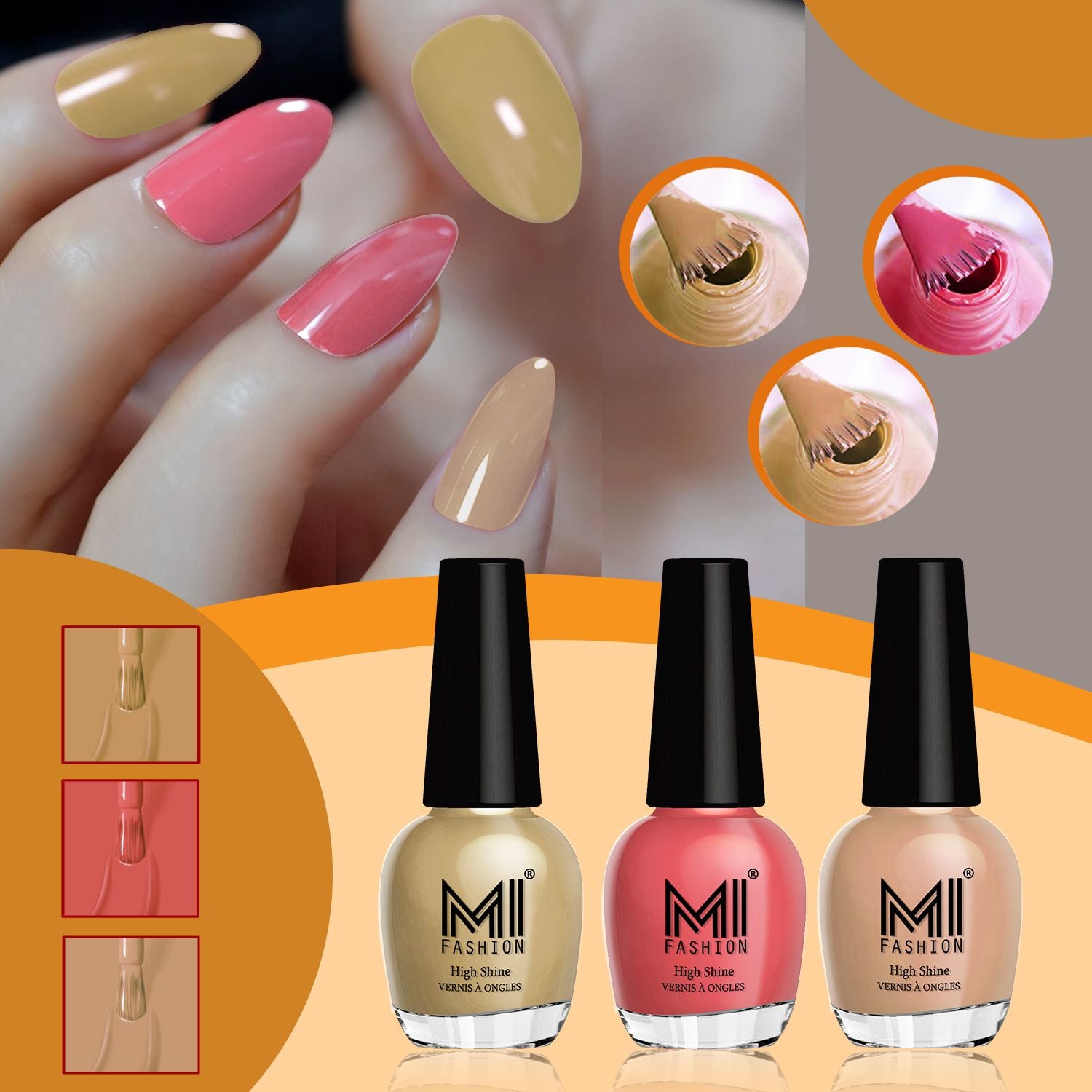 MI Fashion Shine Nail Polish Combo