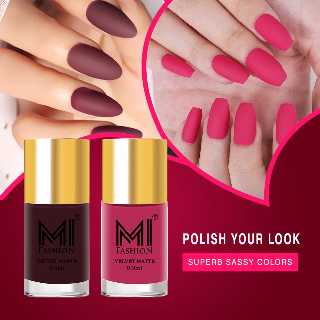 Magenta Matte Nail Polish