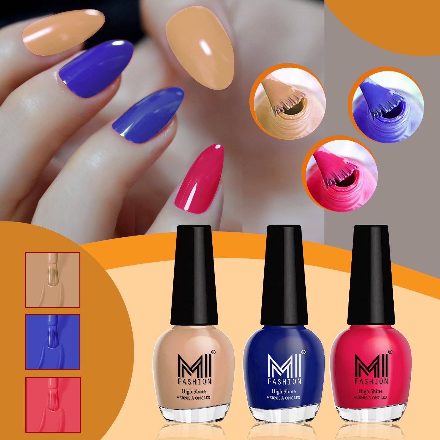 MI Fashion Shine Nail Polish Combo