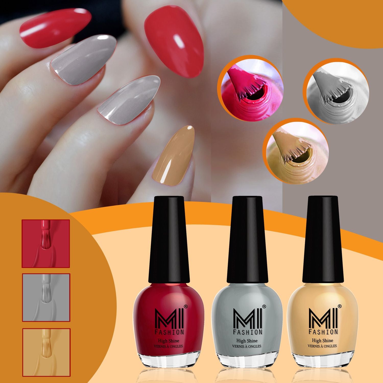 MI Fashion Shine Nail Polish Combo