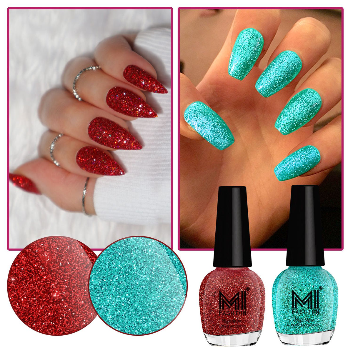 sky blue nail polish